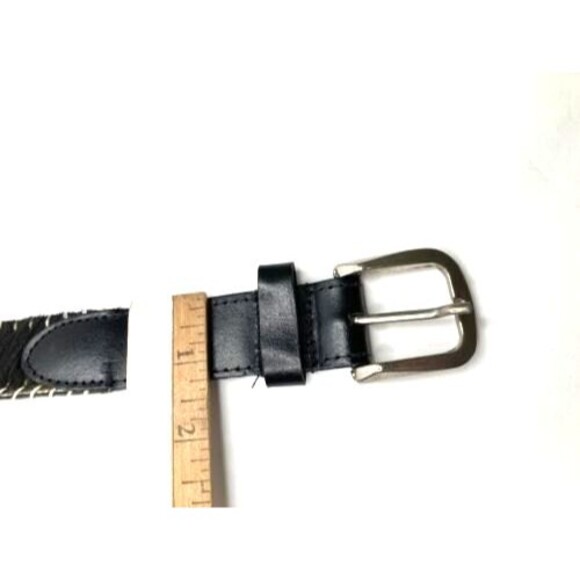 Kapmwtal Cowhide Hair On Leather Men’s Belt Black NEW main image 4